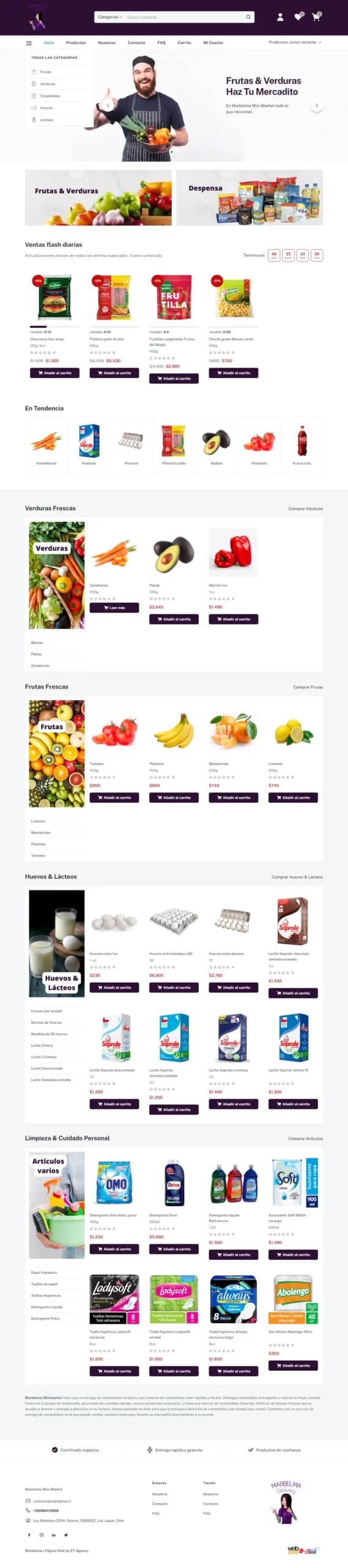 Caso de éxito de ET Agency: E-commerce para Marbelma