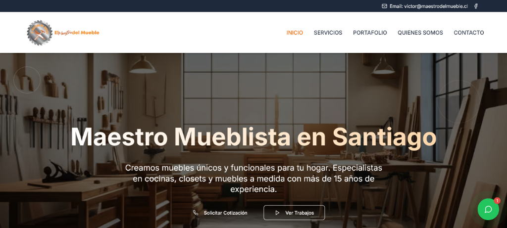 Caso de éxito de ET Agency: Sitio Web para Maestro Mueblista